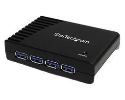 StarTech 4 Port Black SuperSpeed USB 3.0 Hub