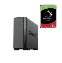 Synology DS124 - 1 Baie avec 1 disque de 8To