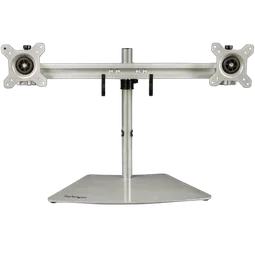 StarTech Dual-Monitor Stand - Horizontal - Silver