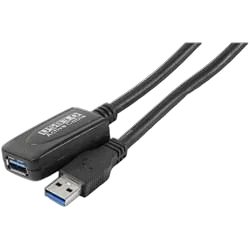 Câble USB3.0 rallonge Mâle-Femelle 5 m. (ampli)