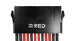M.RED Kit ext. 7 Câbles tressés Ultimate - Noir Rouge