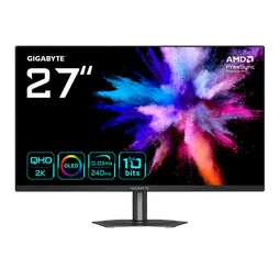 Gigabyte GO27Q24 - 27" QD-OLED QHD 240Hz 0,03ms Pivot USB-C FreeSync Premium