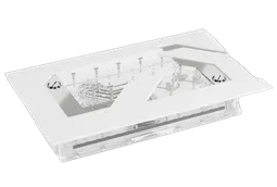 Alphacool Apex Distro Dark Base Pro 901 + Pompe - Blanc