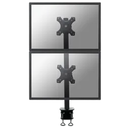 NewStar Vertical Desk Mount Dual 10-27" ClampBLK