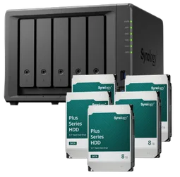 Synology DS1525+ 5 baies avec 5 disques de 8To HAT3310-8T