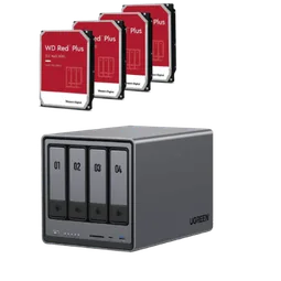 UGREEN DXP4800 - 4 Baies avec 4 disques 4To WD RED PLUS