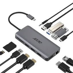 Acer ADAPTATEUR TYPE-C 12-EN-1 : 2x USB 3.0 (HP.DSCAB.009)