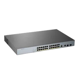 Zyxel 26 Port managed CCTV PoE Switch long ra