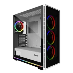 M.RED WHITE DESTROYER Glass-G - ARGB - MT/ATX