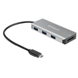StarTech Hub USB-C a 3 porte e lettore schede SD
