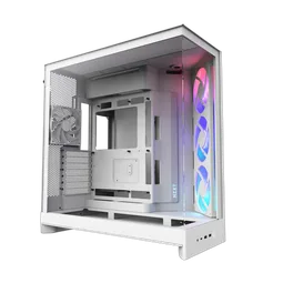 NZXT H9 Flow RGB Blanc - MT/Sans Alim/E-ATX