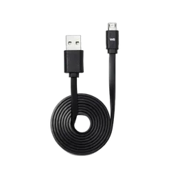 WE Câble USB/Micro USB réversible - 1m - Noir