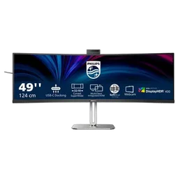 Philips 49B2U6900CH - 49" CURVE DQHD 75Hz Webcam USB-C Rj45 Adaptive Sync