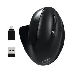 Port Ergonomic Rechargeable - Sans-Fil - Noir