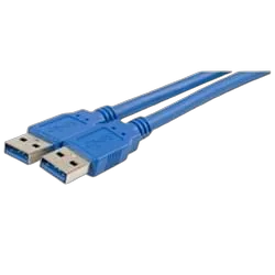 Câble USB 3.0 Mâle/Mâle - 2m - Bleu