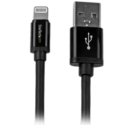 StarTech 2m Black 8-pin Lightning to USB Cable