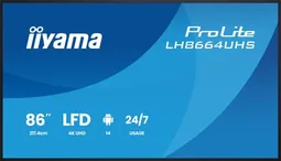 Iiyama LH8664UHS-B3AG - 85.6" 4K IPS 8ms Android14 iiShare