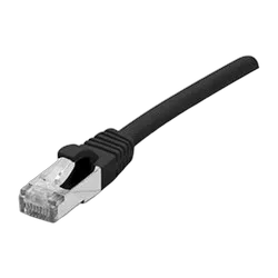 Dexlan Cable Cat.6A S/FTP LS0H noir Snagless - 0.5m