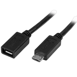 StarTech 0.5m 20in Micro-USB Extension Cable M/F
