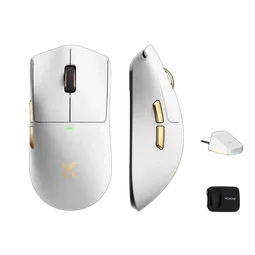 MCHOSE K7 Ultra Lightweight - Sans-Fil - Blanc / Or
