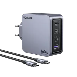 UGREEN Chargeur secteur 160W 4 ports + Câble USB-C - 1,5m