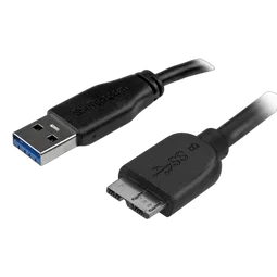 StarTech 2m 1.8m Slim USB 3.0 Micro B Cable