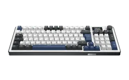 The G-LAB Keyz Elite 450 écran LCD - Mécanique - Sans-Fil - RGB - Blanc/Bleu