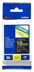 Brother Tape/18mm white on black f P-Touch