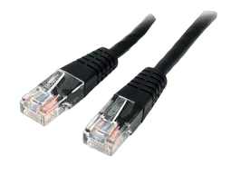StarTech 15m Cat5e Black Molded Cat5e Patch Cable