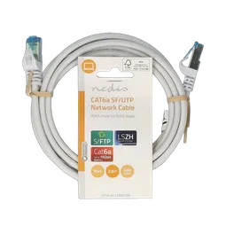 Nedis Câble RJ45 Cat6a S/FTP - 2m - Blanc