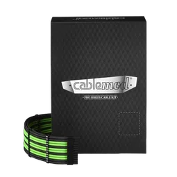 CableMod Cable Kit C-Series PRO ModMesh Black/Light Green Corsair - CM-PCSR-FKIT-NKKLG-R