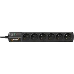 Infosec S6 Black Line II - 6 prises