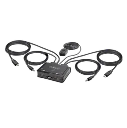 StarTech 2-PORT CABLE KVM SWITCH 4K -