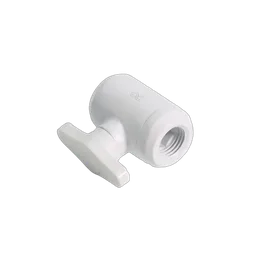 Alphacool Vanne à Bille 2 Voies pour Embouts 1/4" - Blanc