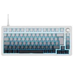 The G-LAB Keyz Elite 300 HE GRW 75% - Magnétique - Filaire - RGB - Gris/Blanc
