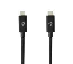 Nedis Câble USB-C 4.0 Mâle/Mâle 240W/8K60Hz - 1m Noir
