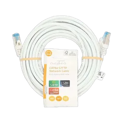 Nedis Câble RJ45 Cat6a S/FTP - 10m - Blanc