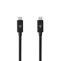 Nedis Câble USB-C 4.0 mâle/mâle - 240W - 2m - Noir