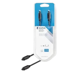 Câble optique Toslink mâle/mâle - 1m - Gris