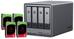 UGREEN DXP4800 - 4 Baies avec 4 disques de 2To
