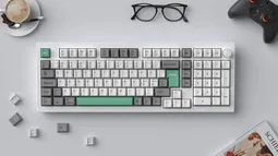 Keychron Set de touches - White Mint - Complet/ISO-FR/PBT