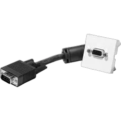 Plastron VGA femelle vers câble VGA mâle 10m