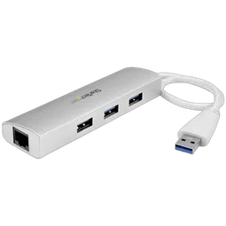 StarTech 3 Port Portable USB 3.0 Hub plus GbE