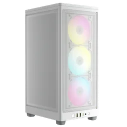 Corsair 2000D Airflow RGB Blanc - mT/Sans Alim/Mini-ITX