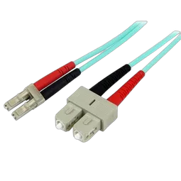StarTech 2m 10 Gb Aqua Fiber Patch Cable LC/SC