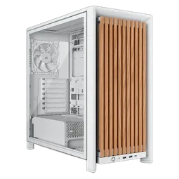 Corsair FRAME 4000D WOOD RS Blanc - MT/Sans Alim/E-ATX