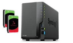 Synology DS224+ avec 2 disques Ironwolf 4 To ST4000VN006