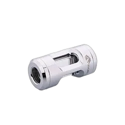 Fitting Acrylic droit 14mm argent