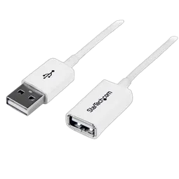 StarTech 3m White USB 2.0 Extension Cable - M/F