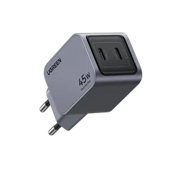 UGREEN Chargeur rapide 2 ports USB-C - 45W - Gris